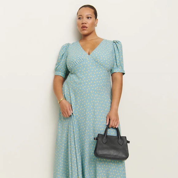 Reformation Dresses & Skirts - Reformation Naira Dress Es Blue - Size 16
